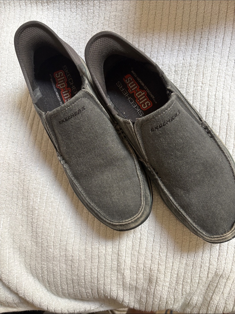 Skechers Men’s Slip-On Casual Loafers - Charcoal Gray